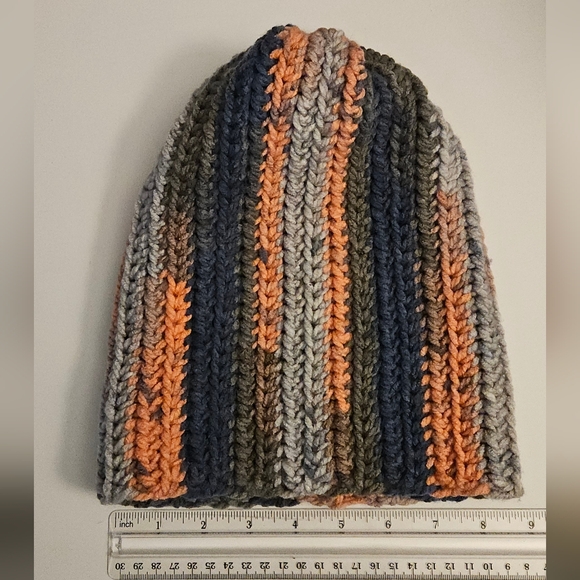 Handmade Multicolor Crochet Beanie - Picture 4 of 5